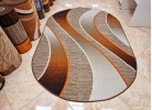 Мокетен килим ERIKA 8012 beige/orange елипса